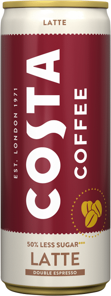 Costa Coffee Latte 12 x 25cl Dosen