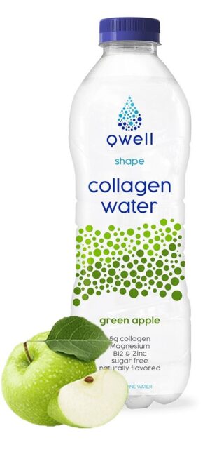 Qwell (Collagen Water) Shape Green Apple 12 x 50cl PET