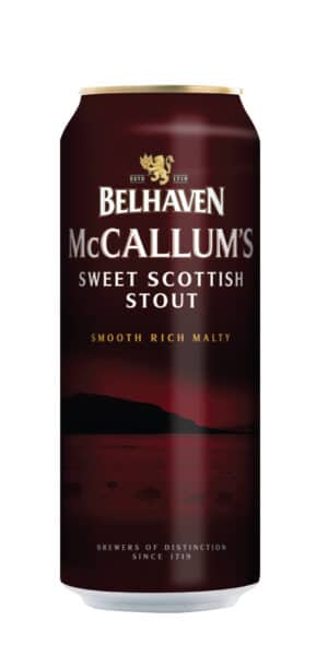 Belhaven Mc Callum's Stout 4.1% Vol. 24 x 44cl Dose Scotland