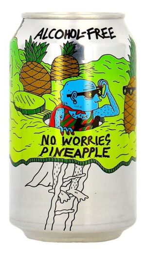 Lervig No Worries Pineapple Alkoholfrei 0.5% Vol. 24 x 33cl Dose